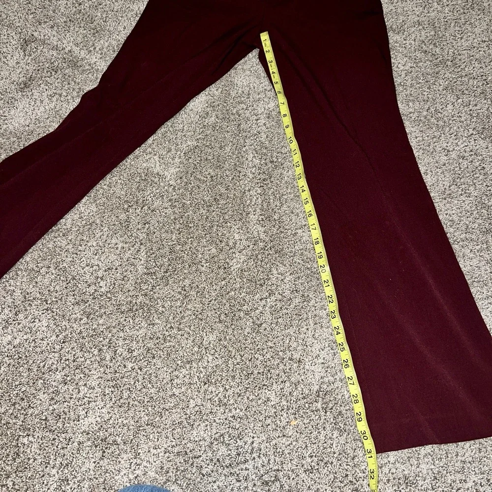 Brand New 7th Avenue Pant Bootcut New York & Company Maroon/Burgundy‎ Pants Sz 4